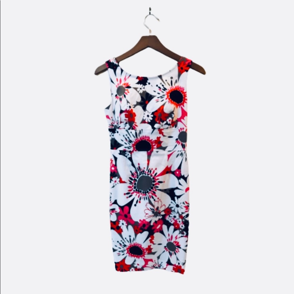 London Times Sheath Floral Dress, Size 4